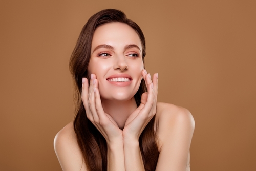 woman after botox